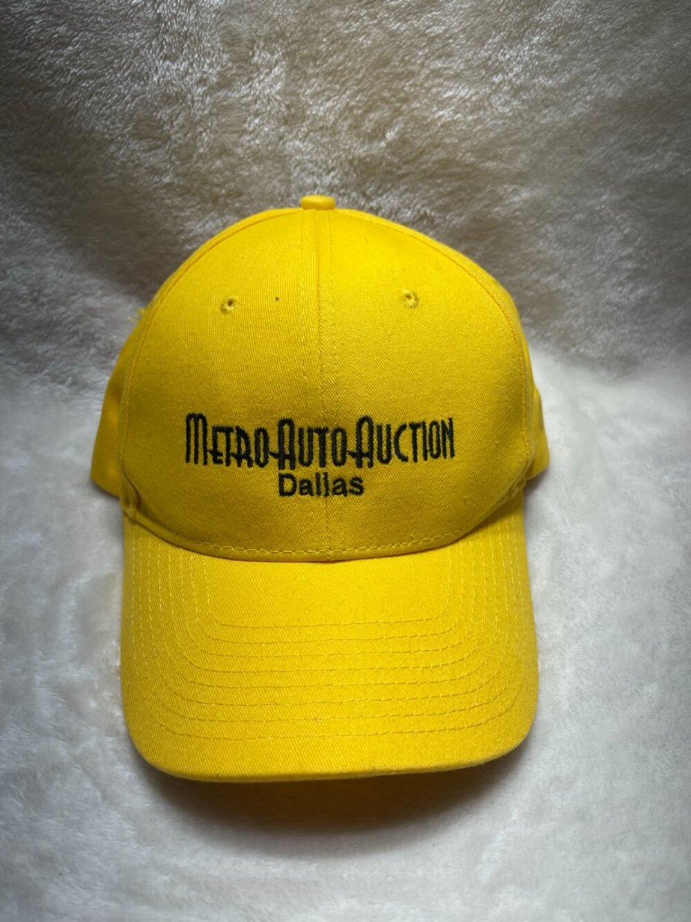 Metro Auto Auction Dallas Hat Yellow Cobra Snapback Automotive Cap